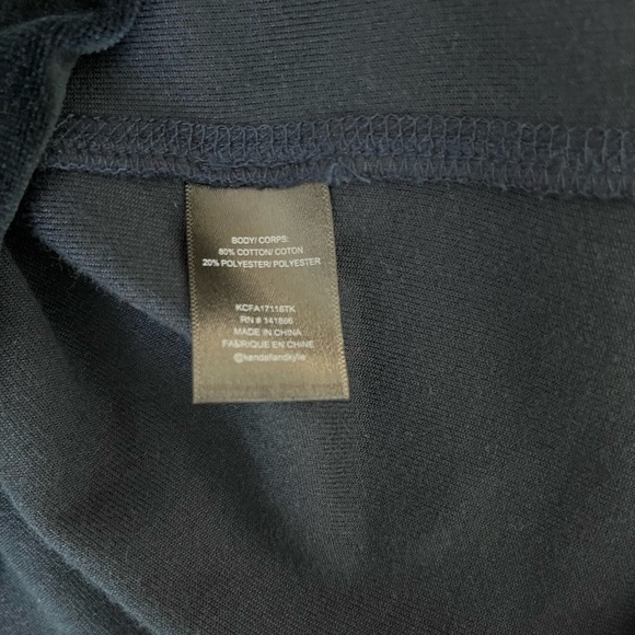 KENDALL + KYLIE Off Shoulder Pullover in True Navy - Picture 12 of 15